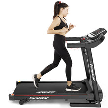 Electric Folding Treadmill for Home Jogging and Walking, 12 Programs, 3 Modes Incline Treadmill with Built-in MP3 Speaker, LED Display, Heart Pulse System, 2 Knee Straps as Gift